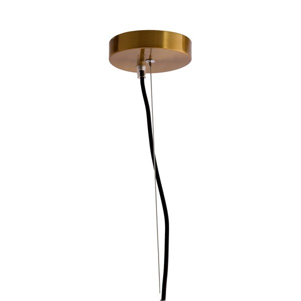 Lampadario color ambra con paralume in vetro Leona – Light & Living-image-2