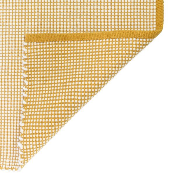 Tappeto giallo con lana 170x110 cm Bergen - Nattiot-image-4