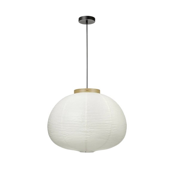 Lampadario bianco con paralume in carta ø 60 cm Kami – Blomus