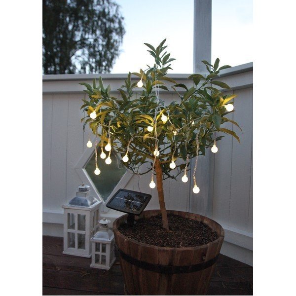Catena luminosa solare a LED per esterni, lunghezza 4,75 m Globini - Star Trading-image-1