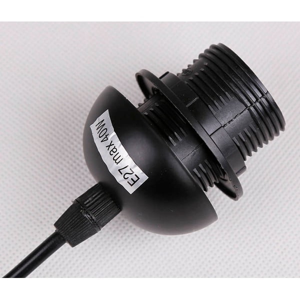 Lampada a sospensione nera con paralume in vetro 10x65 cm Bistro - Candellux Lighting-image-3