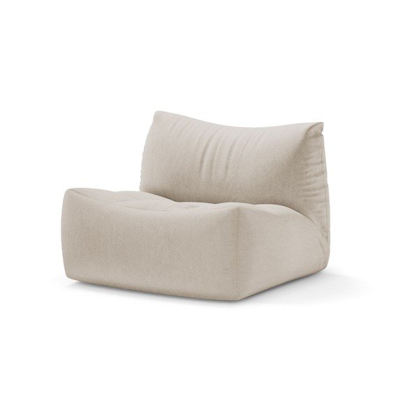 Cuscino da seduta color crema con rivestimento in velluto Tove – Micadoni 