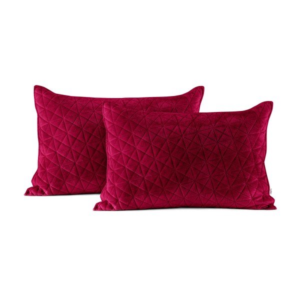 Set di 2 federe rosse , 70 x 50 cm Laila - AmeliaHome-image-1
