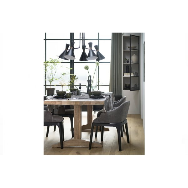 Vetrina in legno di pino grigio chiaro 53x230 cm Basic - vtwonen-image-1