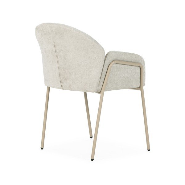 Set di sedie da pranzo beige in imbottito 2 pz Aslin – MOME-image-4