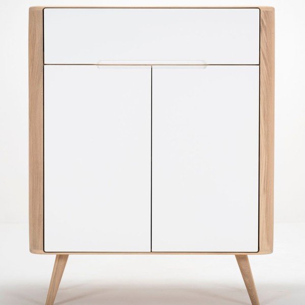 Cassettiera in rovere One, 90 x 42 x 110 cm Ena - Gazzda-image-4