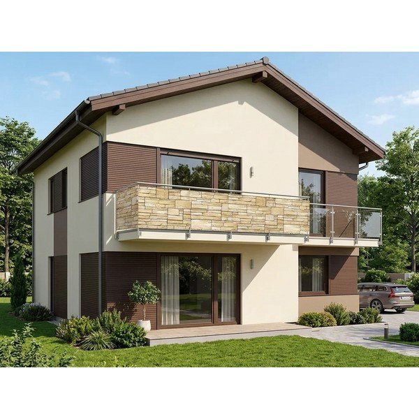 Schermo da balcone beige 500x85 cm - Maximex-image-1