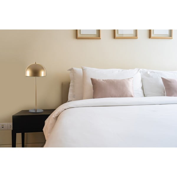 Lampada da tavolo dorata con paralume in metallo (altezza totale 58 cm) Can – Opviq lights-image-1