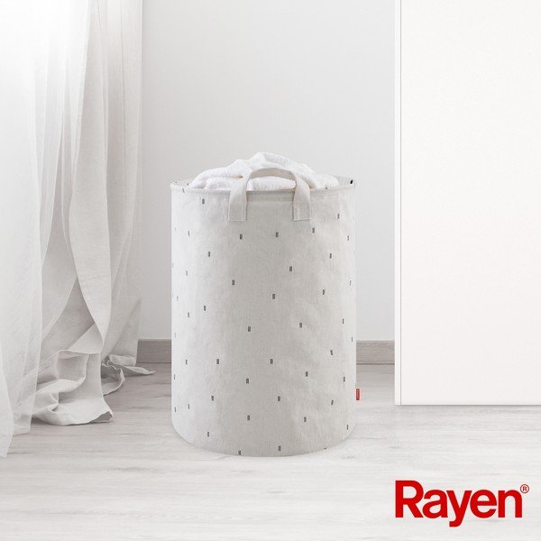 Cesto portabiancheria in tessuto 70 l - Rayen-image-3