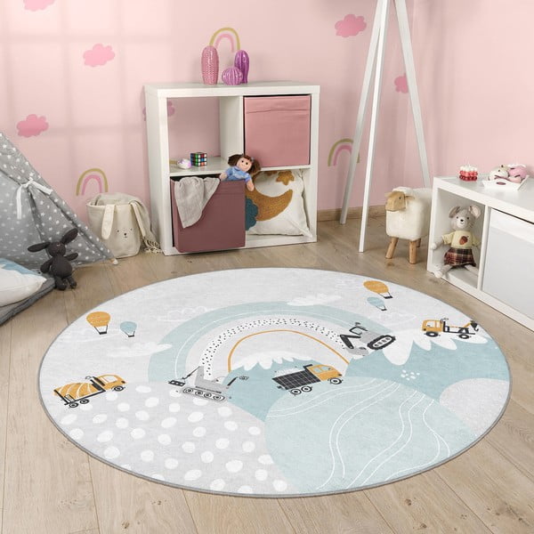 Tappeto per bambini lavabile ø120 cm Snowy Hills – Mila Home-image-3
