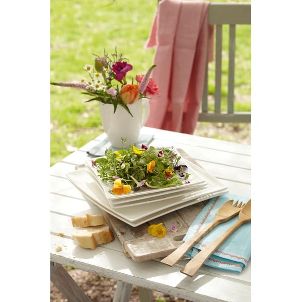 Piatto fondo in porcellana bianca East Meets West, 21,5 x 21,5 cm - Maxwell & Williams-image-2