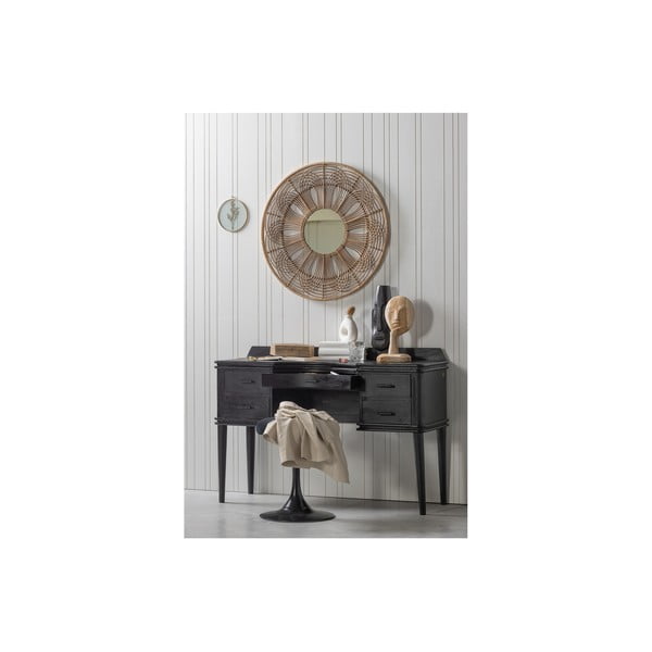 Specchio da parete con telaio in bambù ø 76 cm Obi – WOOOD-image-1