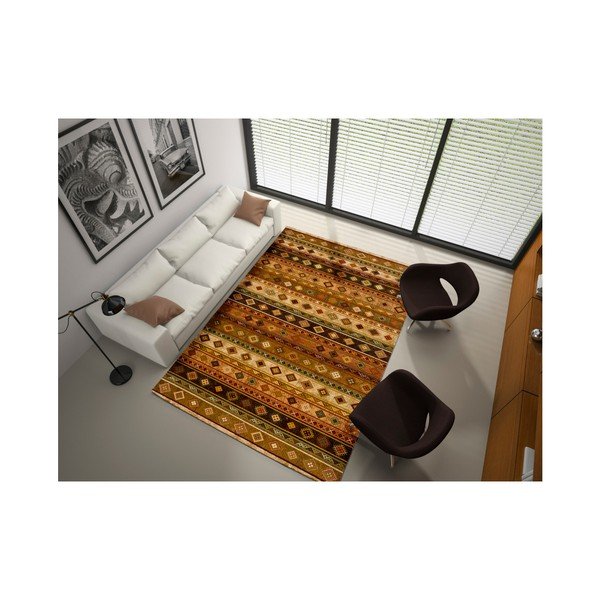 Tappeto marrone Deir Kristy, 190 x 280 cm - Universal-image-1