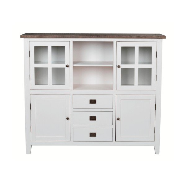Credenza in legno bianco Nottingham - Rowico-image-1