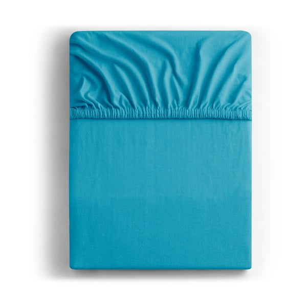 Lenzuolo con angoli blu in jersey 120x200 cm Amber – Restilo