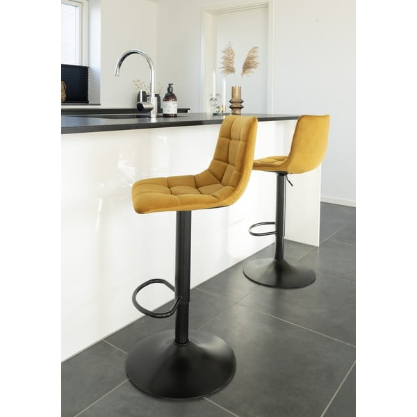 Sgabelli da bar gialli in set di 2 88 cm Middelfart - House Nordic-image-1