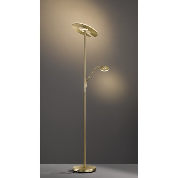 Lampada da terra con intensità regolabile dorata (altezza 180 cm) Dent – Fischer & Honsel-image-2
