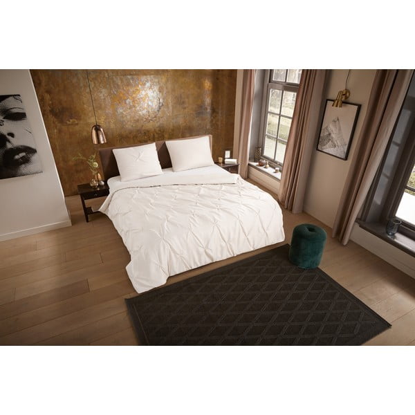 Set lenzuola letto una piazza e mezza in microfibra crema 140x220 cm Pure Elegance - Good Morning-image-2