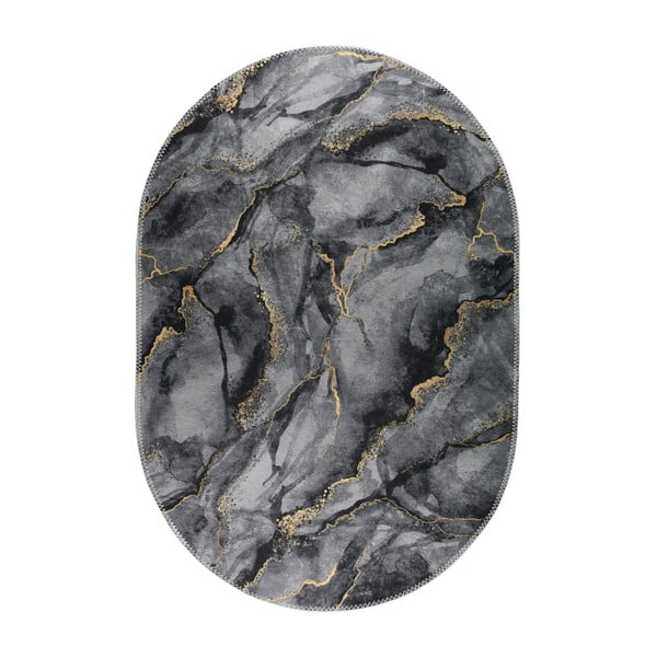Tappeto lavabile grigio scuro 120x180 cm - Vitaus