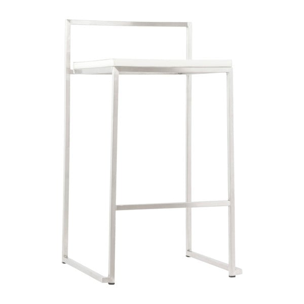 Sedia da bar con seduta bianca Meto, altezza seduta 65 cm - Kokoon