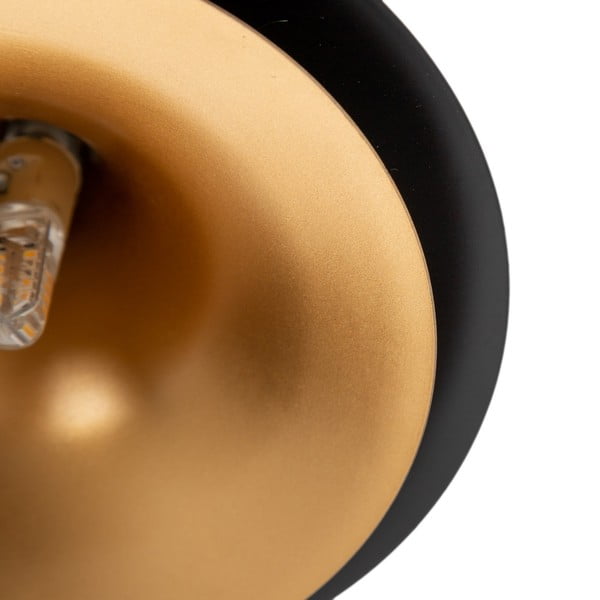 Lampadario nero con paralume in metallo ø 36 cm - Ixia-image-1