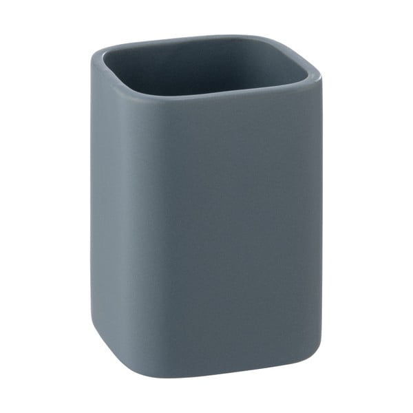 Tazza in ceramica blu per spazzolini da denti Hexa - Wenko