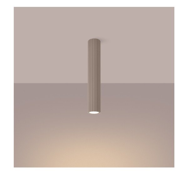 Faretto grigio tortora in metallo Gleam – Sollux-image-1