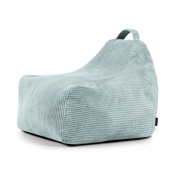 Pouf a sacco per bambini color menta con rivestimento in velluto a coste Game Amuse – SLOWDOWN