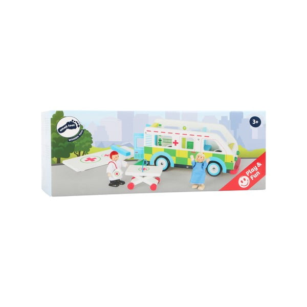 Ambulanza in legno per bambini Playworld - Legler