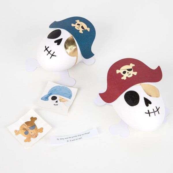 Accessori per feste in set da 3 pezzi Pirate Skulls Surprise Balls - Meri Meri-image-1