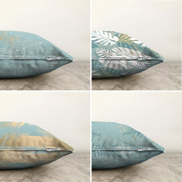Set di 4 federe Lagoon, 55 x 55 cm - Minimalist Cushion Covers-image-2