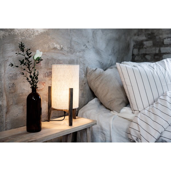 Lampada da tavolo beige con paralume in tessuto (altezza totale 39 cm) Eruca – Markslöjd-image-1