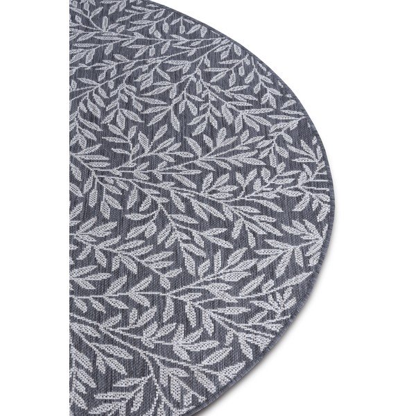 Tappeto rotondo antracite ø 120 cm Twig - Hanse Home-image-4