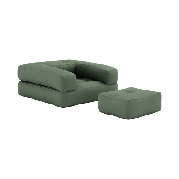 Poltrona variabile Verde oliva Cube - Karup Design