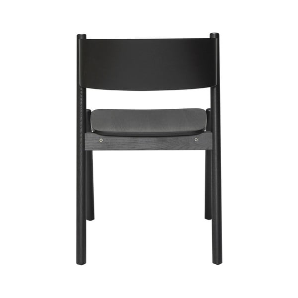 Sedia da pranzo in rovere nero Oblique - Hübsch-image-3