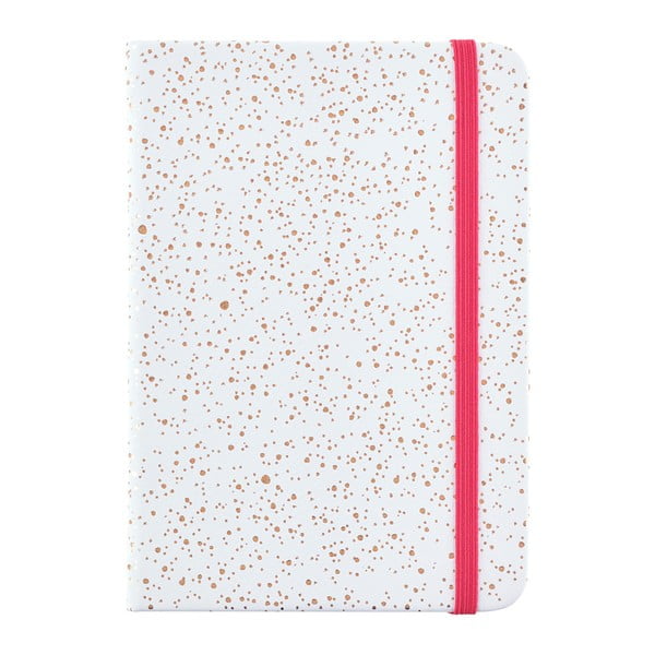 Quaderno bianco a pois, formato A6, 96 pagine Busy Life - Busy B