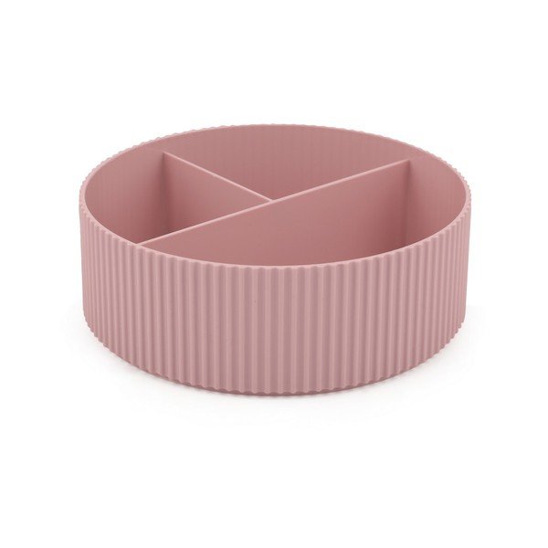 Organizer da bagno in plastica rosa per cosmetici - Mioli Decor-image-3