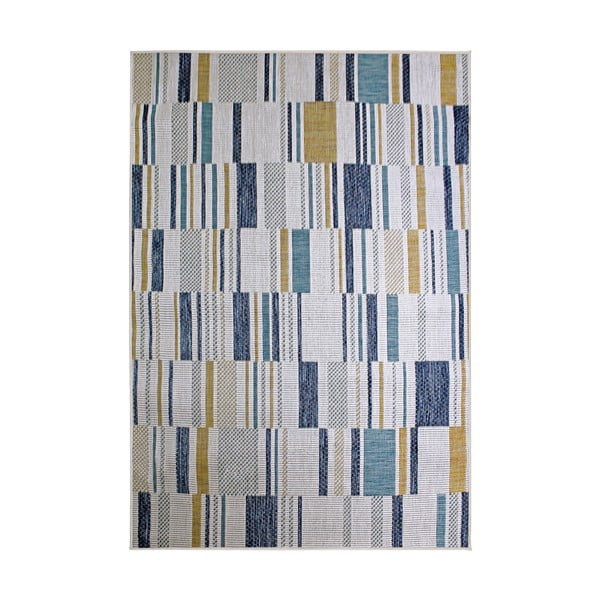 Tappeto da interno e esterno giallo e blu 160x230 cm Rosco Geo – Flair Rugs