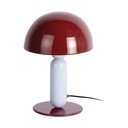 Lampada da tavolo burgundy/azzurra in metallo (altezza totale 30 cm) Firenze round – Leitmotiv