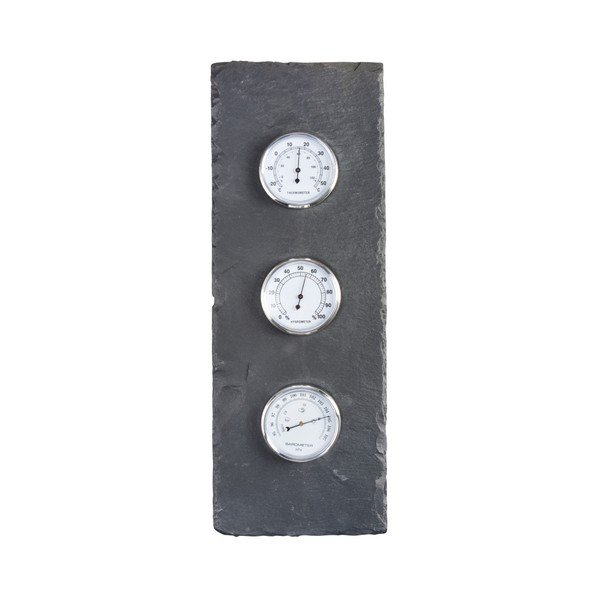 Břidlicový barometr Esschert Design Trinity, 50 x 18 cm