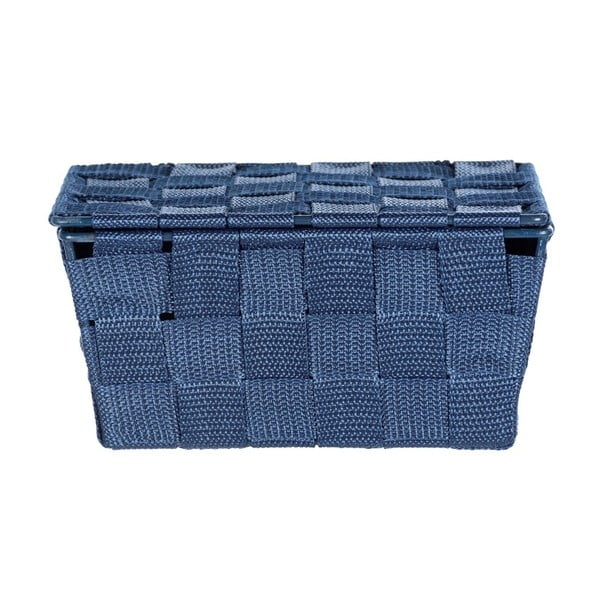 Cestino blu scuro con coperchio Adria - Wenko-image-1