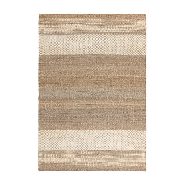 Tappeto bianco/beige in iuta reversibile/tessuto a mano 160x230 cm Cedar – Asiatic Carpets