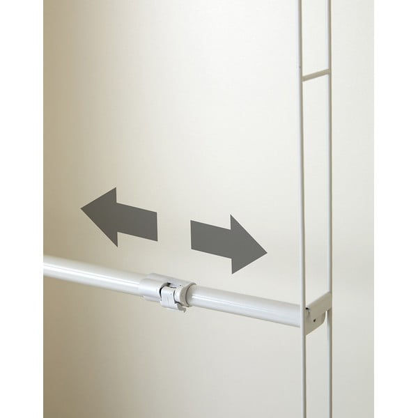 Binario telescopico bianco per indumenti - Compactor-image-4