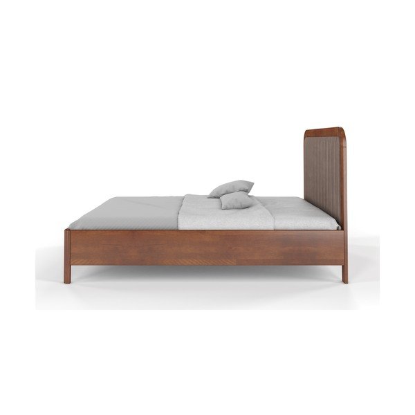 Letto matrimoniale in legno di faggio marrone caramello Visby , 140 x 200 cm Modena - Skandica-image-3