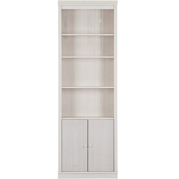 Libreria in legno di pino bianco 74x223 cm Anita - Støraa