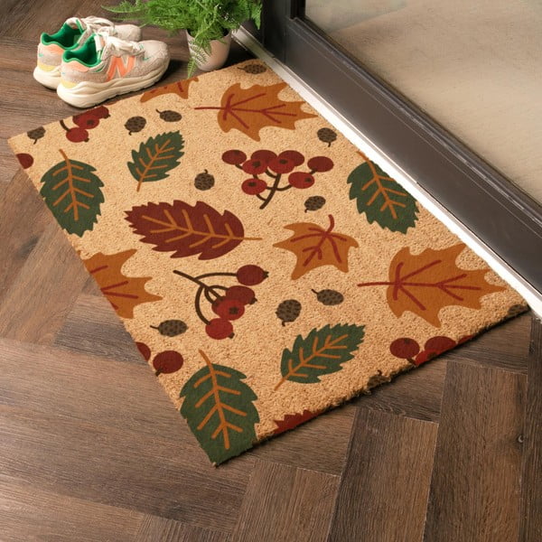 Zerbino in fibre di cocco 60x90 cm Autumn Leaves – Artsy Doormats-image-1