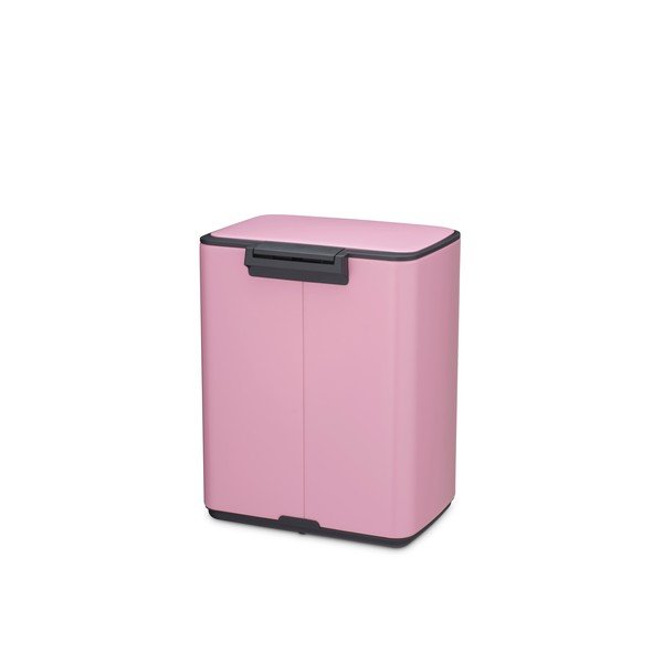 Cestino per la spazzatura rosa in acciaio con pedale 12 l Bo – Brabantia-image-4
