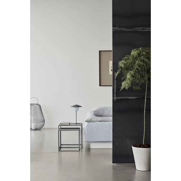 Set di 2 tavolini in metallo grigio chiaro 40x40 cm Fera - Blomus-image-1