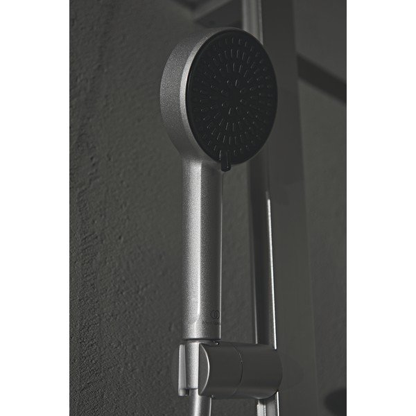 Soffione doccia in plastica argentato opaco ALU+ - Ideal Standard-image-4