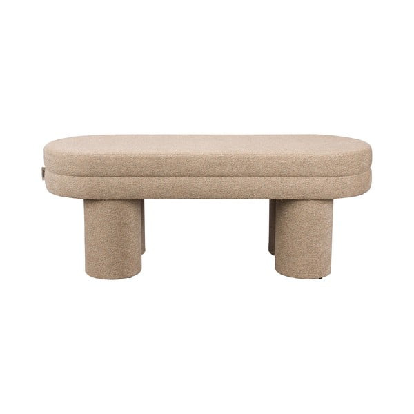 Panchina beige con rivestimento in bouclé Fern – Dutchbone